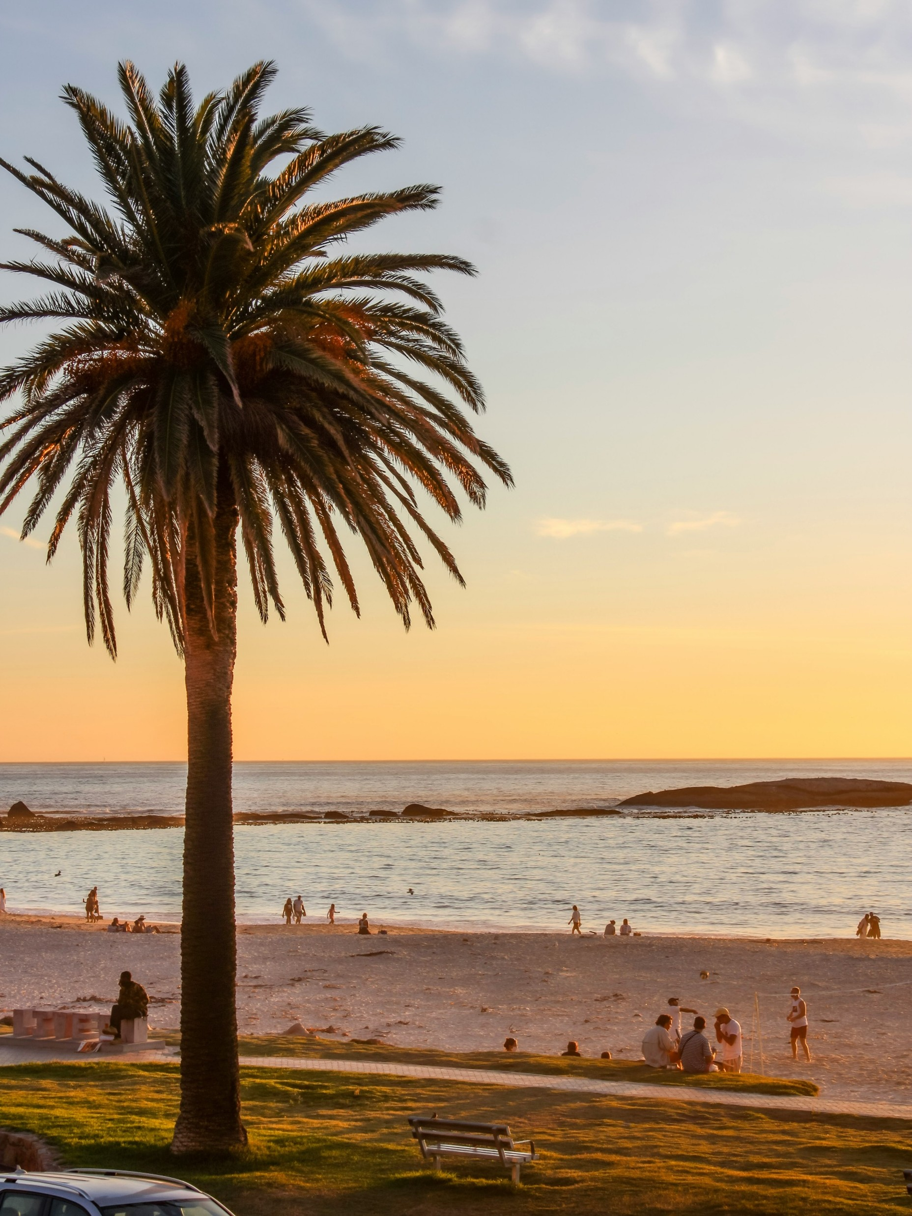 Beautiful sunset from Camps Bay Beach